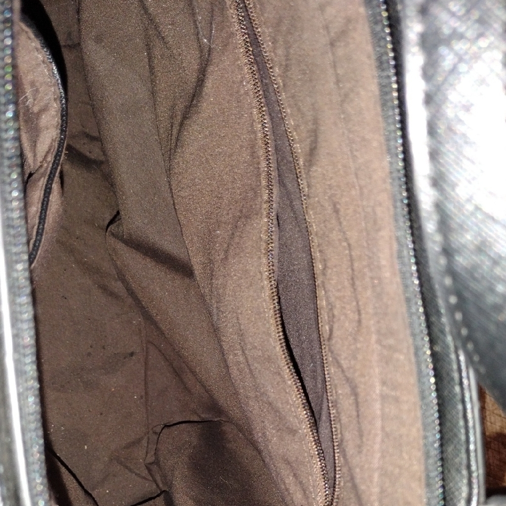 Black Tote Bag with Gold Bee Accent - Picture 4 of 16